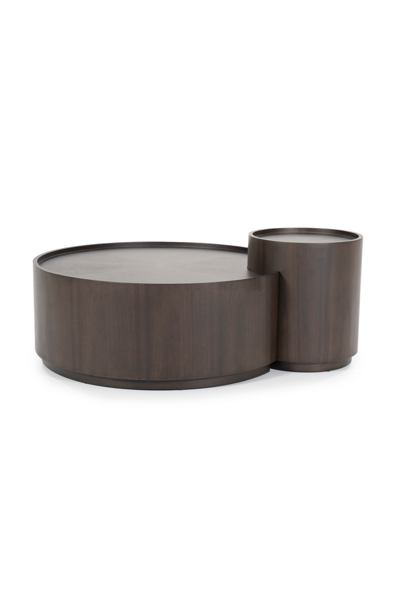 Walnut Round Nesting Coffee Tables (2) | Eleonora Max | Oroatrade.com