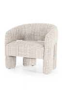 Taupe Curved Back Lounge Dining Chair | Eleonora Hamilton | Oroatrade.com