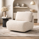 Fabric Upholstered Swivel Lounge Chair | Eleonora Lucia