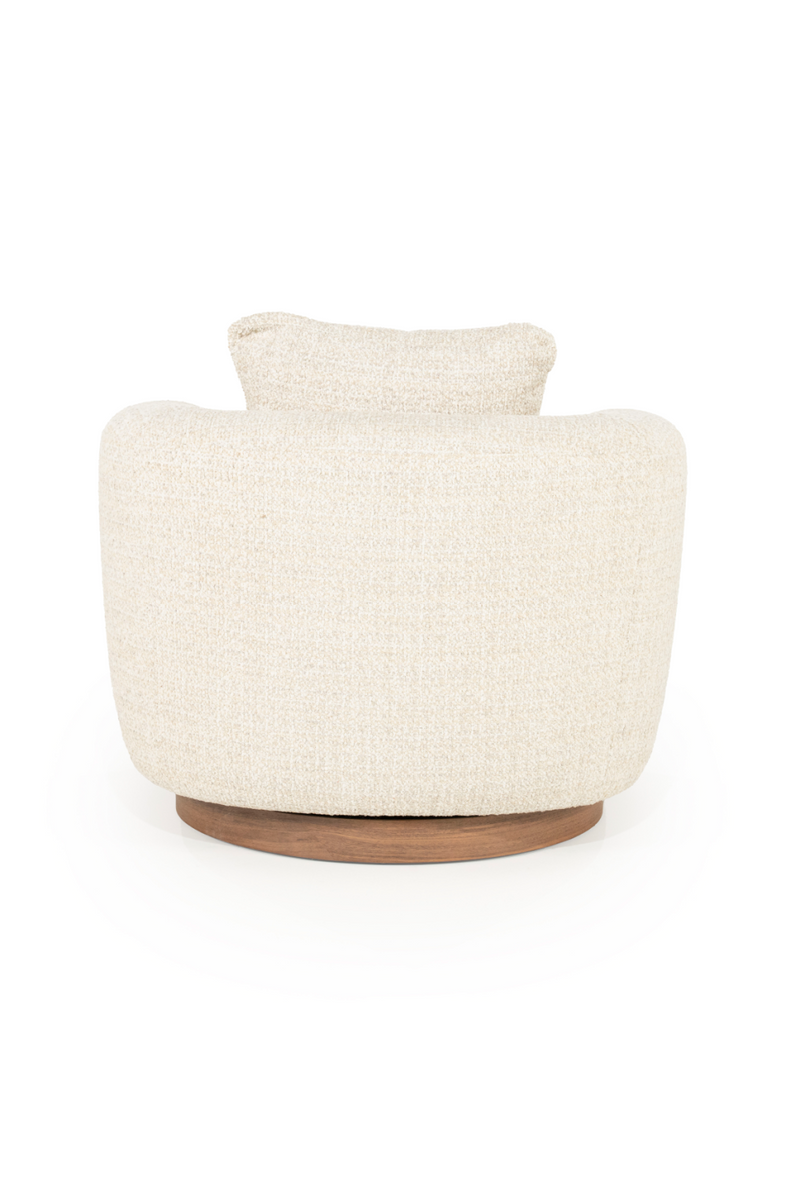 Curved Back Swivel Accent Chair | Eleonora Jordan | Oroatrade.com