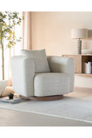 Curved Back Swivel Accent Chair | Eleonora Jordan | Oroatrade.com