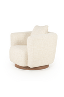 Curved Back Swivel Accent Chair | Eleonora Jordan | Oroatrade.com