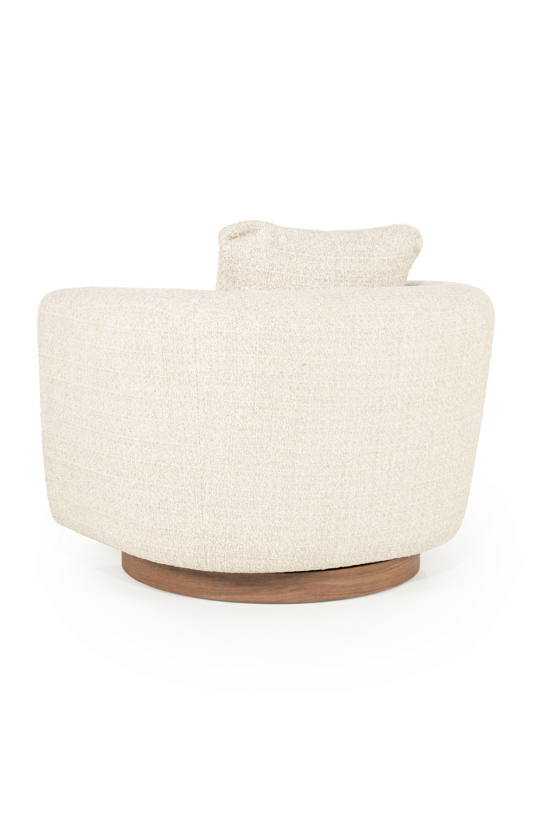 Curved Back Swivel Accent Chair | Eleonora Jordan | Oroatrade.com