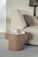 Round Walnut Side Table | Eleonora Bobbie | Oroatrade.com