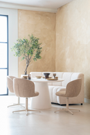 Curved Back Swivel Chair | Eleonora Molly | Oroatrade.com