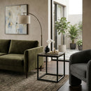 Brown Marble Square Side Table | Eleonora Rico