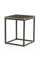 Brown Marble Square Side Table | Eleonora Rico | Oroatrade.com