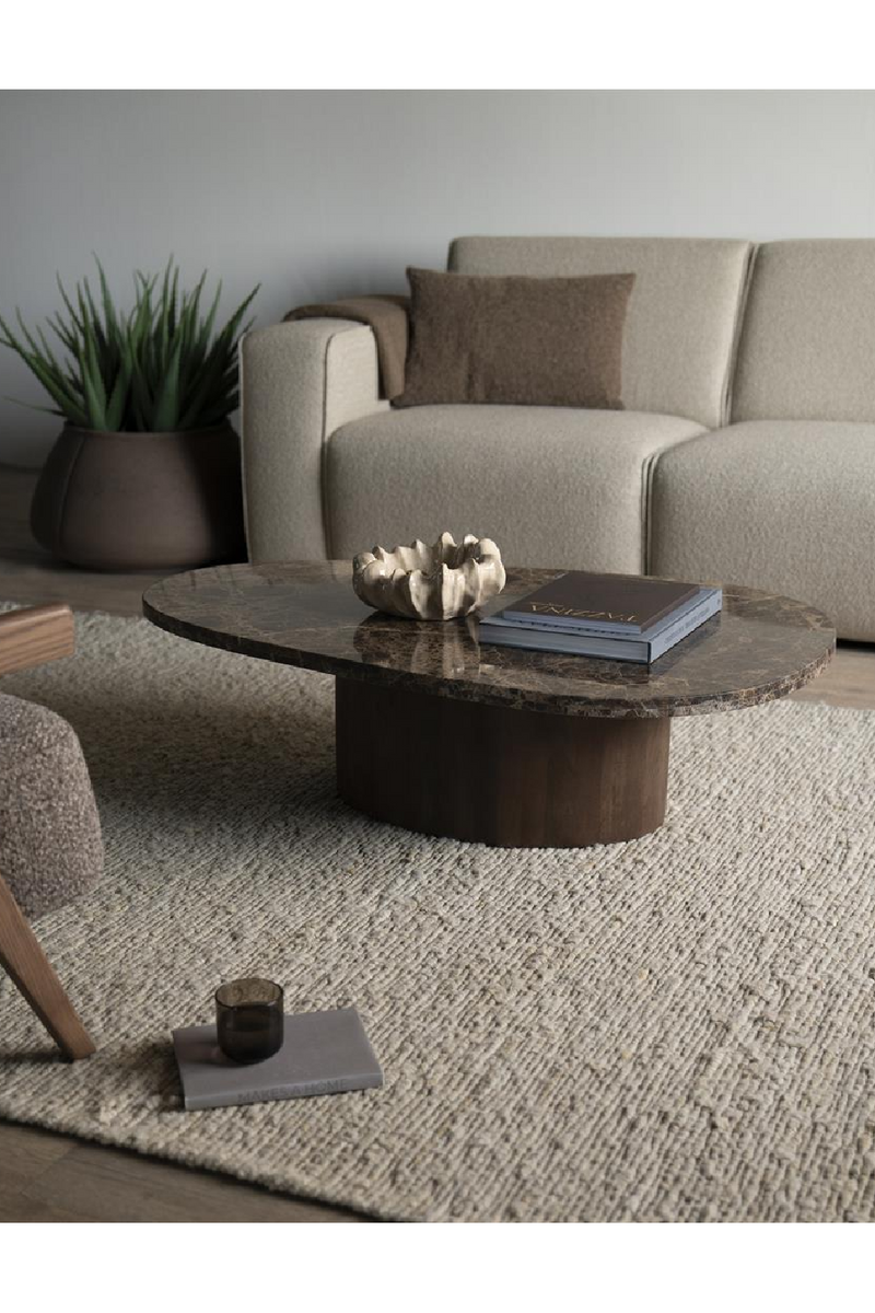 Brown Marble Coffee Table | Eleonora Bradley | Oroatrade.com