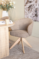 Oak Base Swivel Armchair | Eleonora Connor | Oroatrade.com