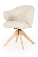 Oak Base Swivel Armchair | Eleonora Connor | Oroatrade.com