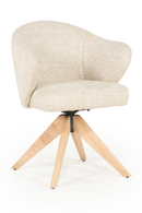 Oak Base Swivel Armchair | Eleonora Connor | Oroatrade.com