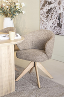 Oak Base Swivel Armchair | Eleonora Connor | Oroatrade.com