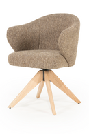 Oak Base Swivel Armchair | Eleonora Connor | Oroatrade.com