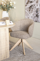 Oak Base Swivel Armchair | Eleonora Connor | Oroatrade.com