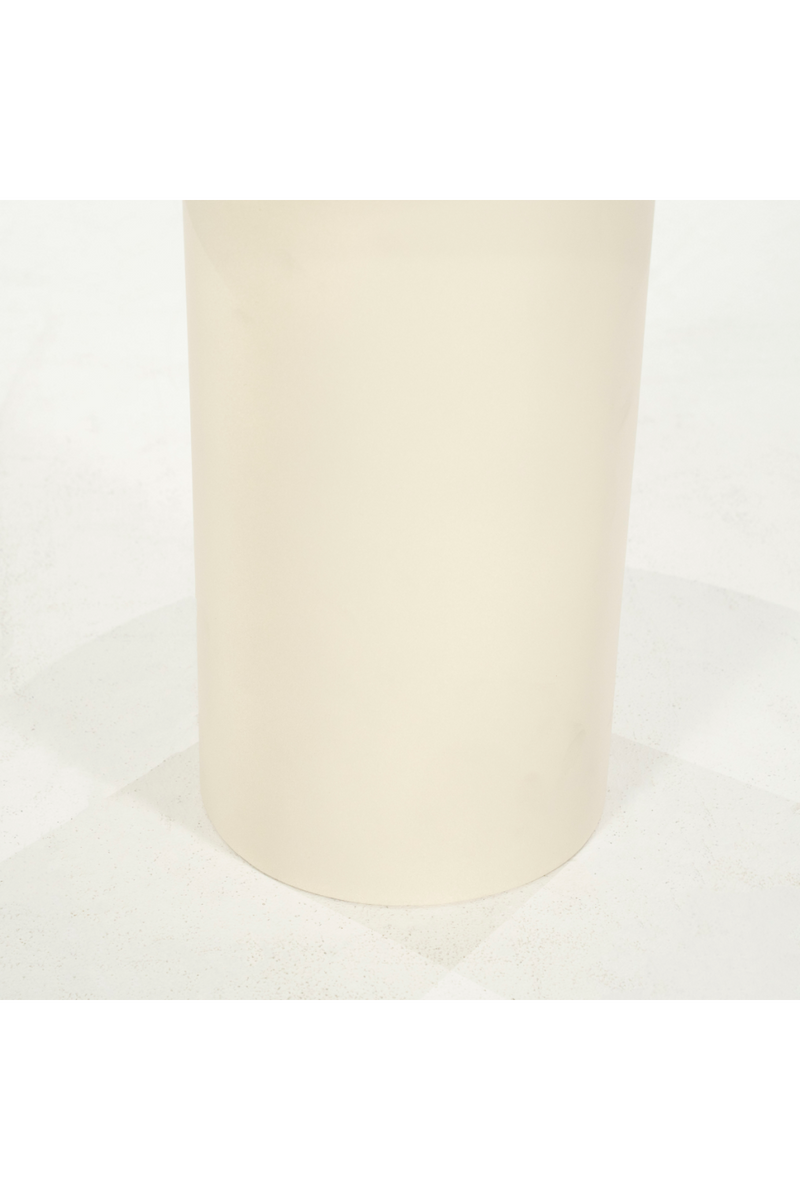 White Round Pedestal Side Table | Eleonora Jade | Oroatrade.com