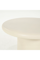 White Round Pedestal Side Table | Eleonora Jade | Oroatrade.com