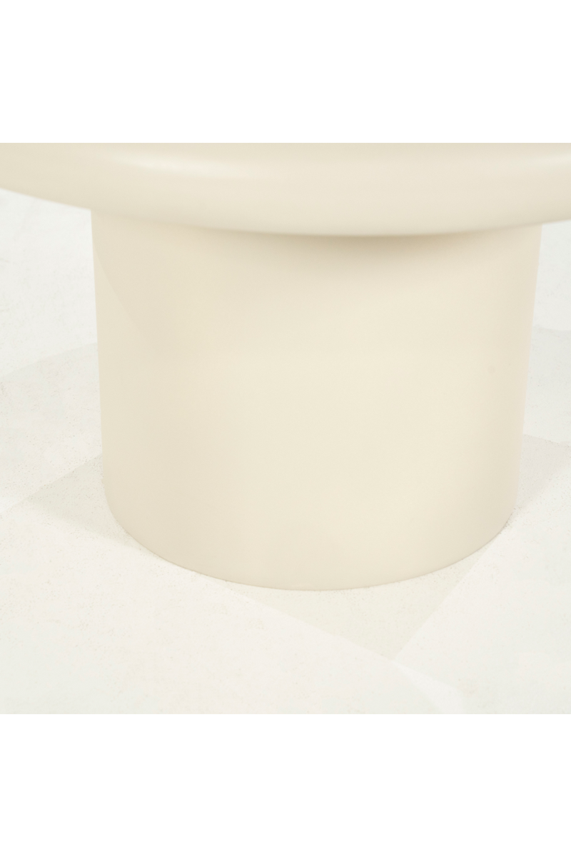 White Round Pedestal Side Table | Eleonora Jade | Oroatrade.com
