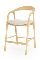 Lacquered Ash Wood Bar Chair | Eleonora Rayven