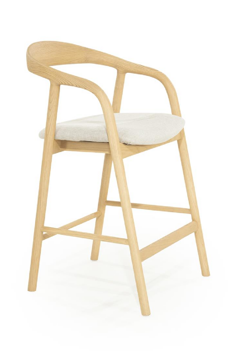 Lacquered Ash Wood Bar Chair | Eleonora Rayven