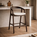 Lacquered Ash Wood Bar Chair | Eleonora Rayven