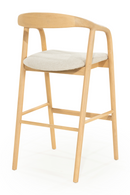 Lacquered Ash Wood Barstool | Eleonora Rayven | Oroatrade.com