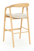 Lacquered Ash Wood Barstool | Eleonora Rayven | Oroatrade.com
