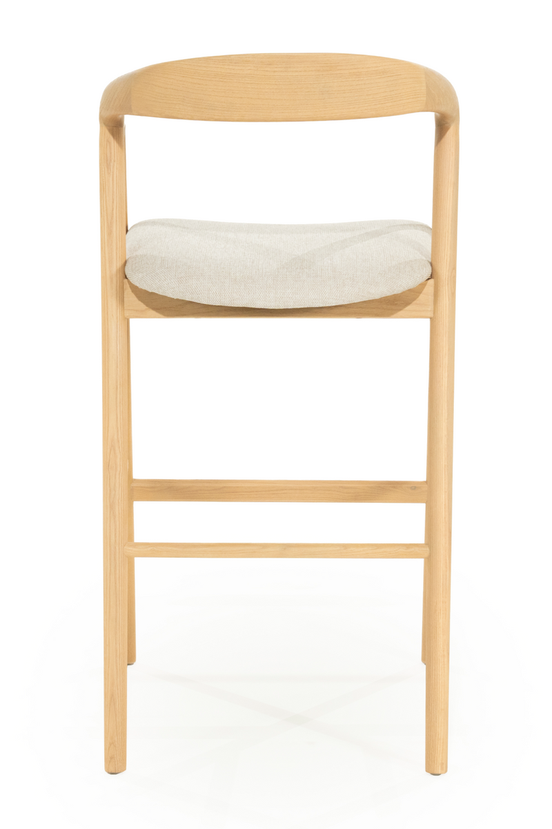 Lacquered Ash Wood Barstool | Eleonora Rayven | Oroatrade.com