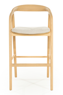 Lacquered Ash Wood Barstool | Eleonora Rayven | Oroatrade.com
