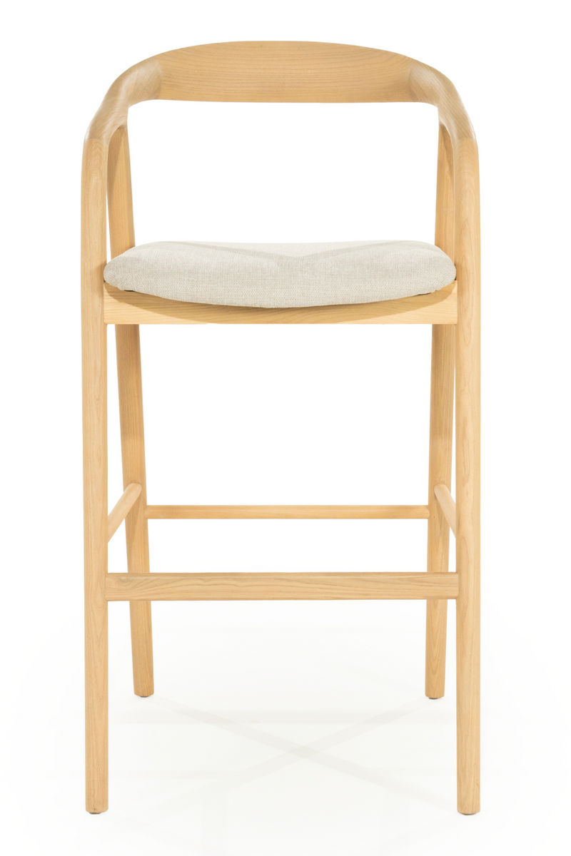 Lacquered Ash Wood Barstool | Eleonora Rayven | Oroatrade.com