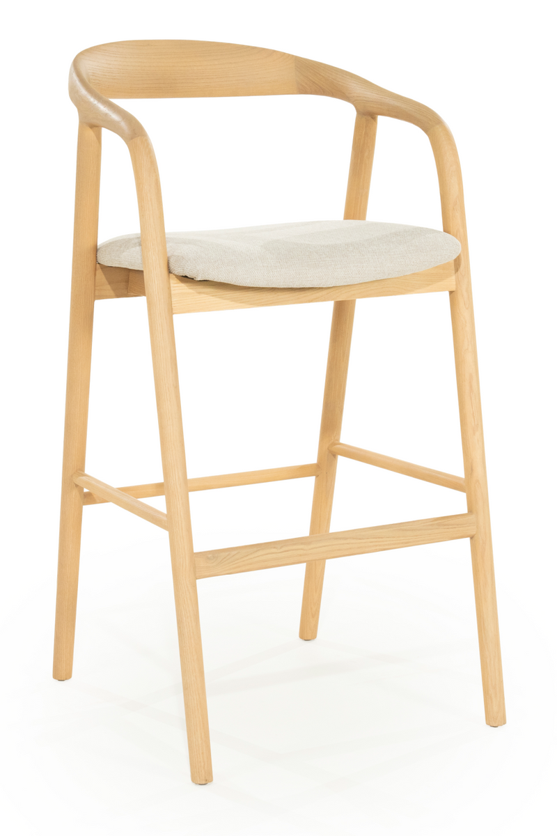 Lacquered Ash Wood Barstool | Eleonora Rayven | Oroatrade.com