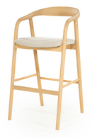 Lacquered Ash Wood Barstool | Eleonora Rayven | Oroatrade.com