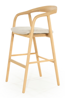 Lacquered Ash Wood Barstool | Eleonora Rayven | Oroatrade.com