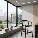 Lacquered Ash Wood Barstool | Eleonora Rayven