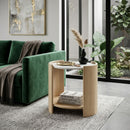 Oval White Marble Side Table | Eleonora Don