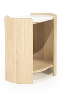 Oval White Marble Side Table | Eleonora Don | Oroatrade.com