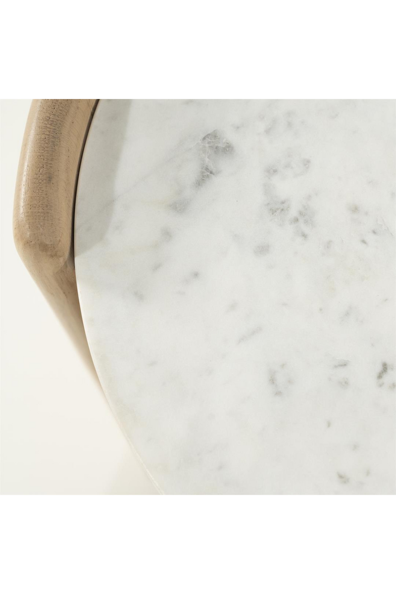 Oval White Marble Side Table | Eleonora Don | Oroatrade.com