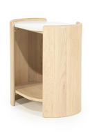 Oval White Marble Side Table | Eleonora Don | Oroatrade.com