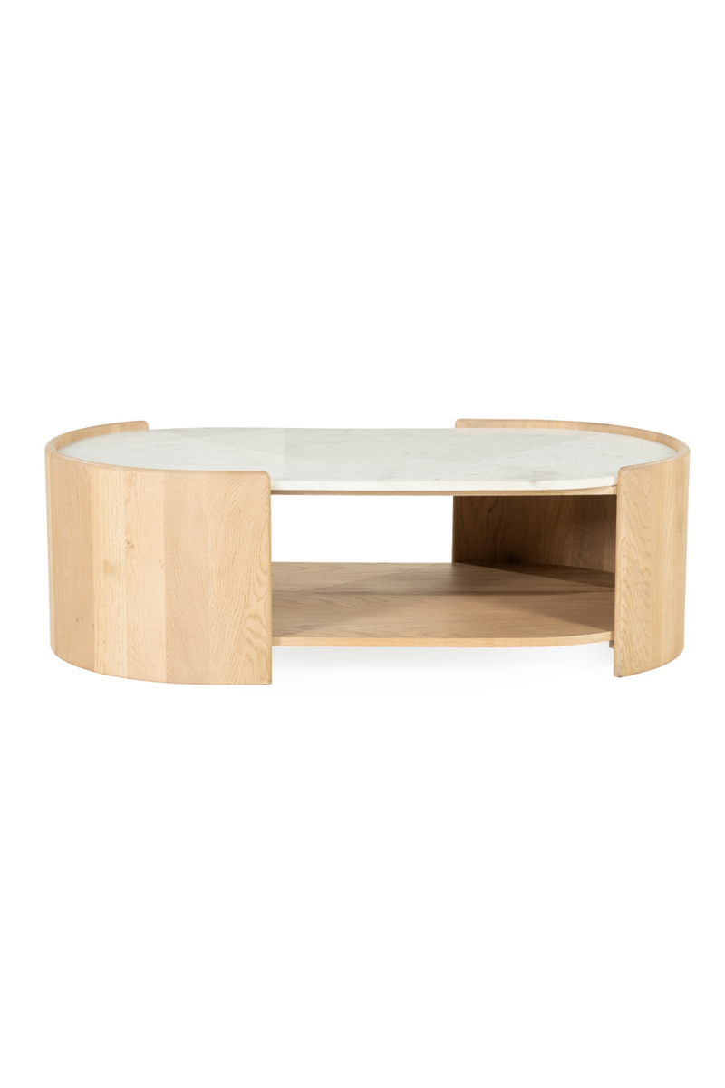 Oval White Marble Coffee Table | Eleonora Don | Oroatrade.com