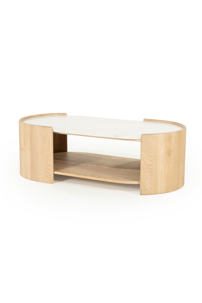 Oval White Marble Coffee Table | Eleonora Don | Oroatrade.com