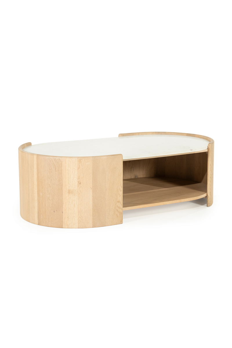 Oval White Marble Coffee Table | Eleonora Don | Oroatrade.com