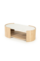 Oval White Marble Coffee Table | Eleonora Don | Oroatrade.com