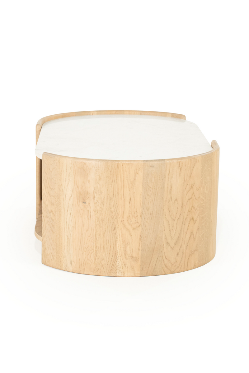 Oval White Marble Coffee Table | Eleonora Don | Oroatrade.com