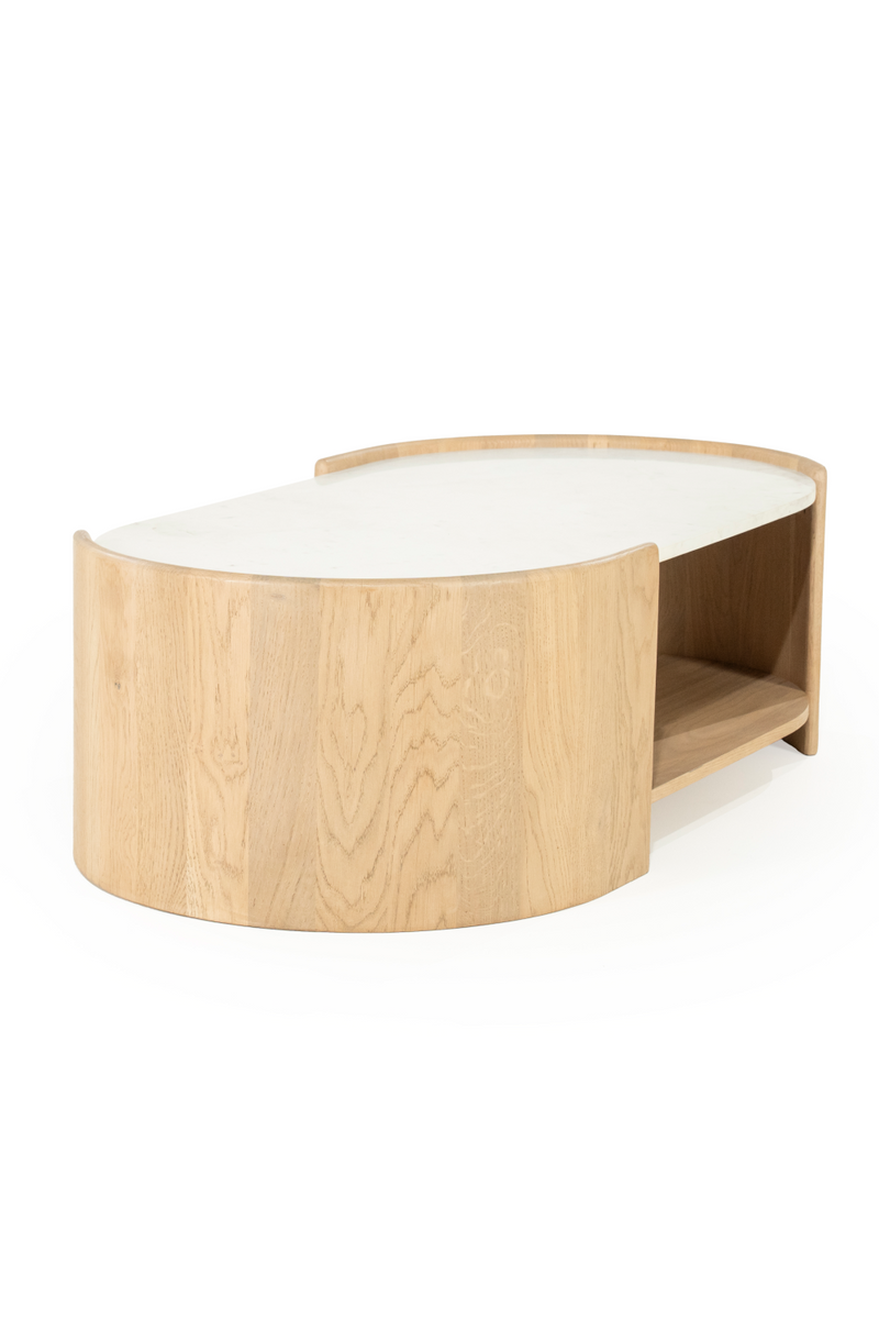 Oval White Marble Coffee Table | Eleonora Don | Oroatrade.com