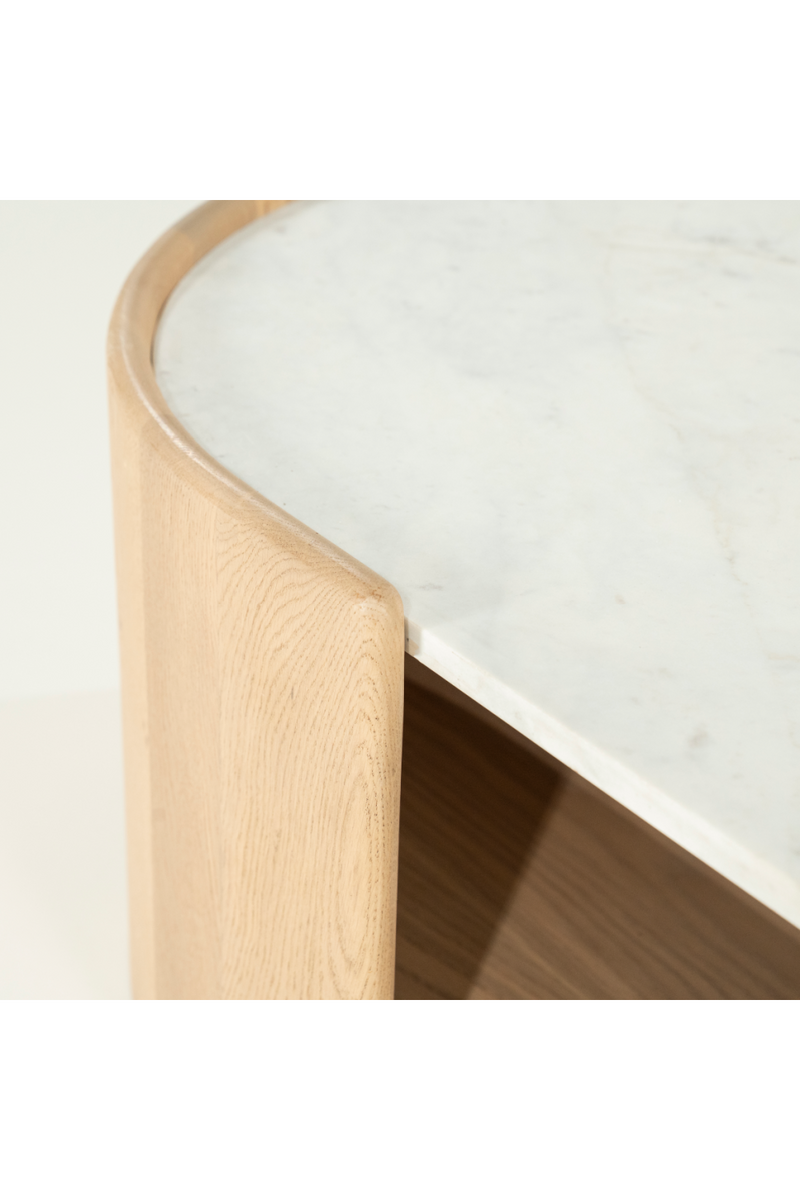 Oval White Marble Coffee Table | Eleonora Don | Oroatrade.com