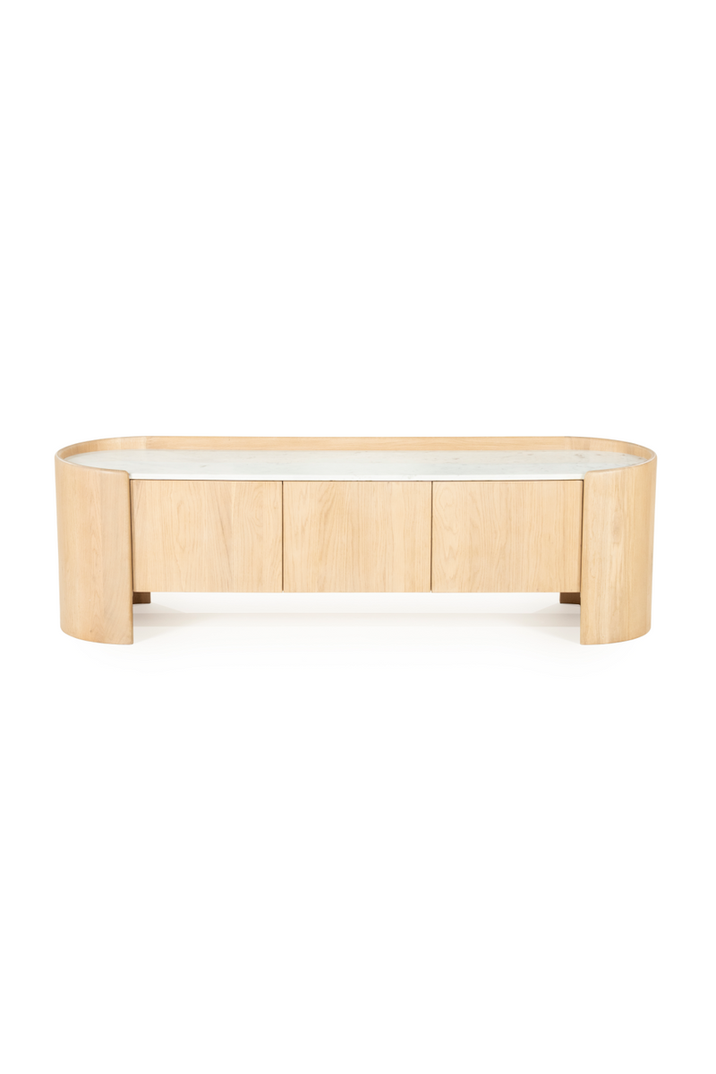 Marble Top Oak TV Cabinet | Eleonora Don