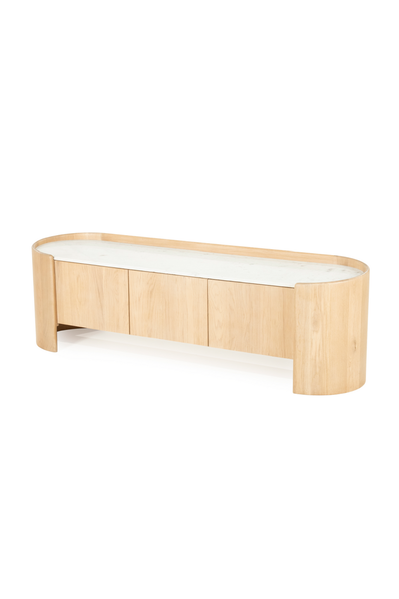 Marble Top Oak TV Cabinet | Eleonora Don