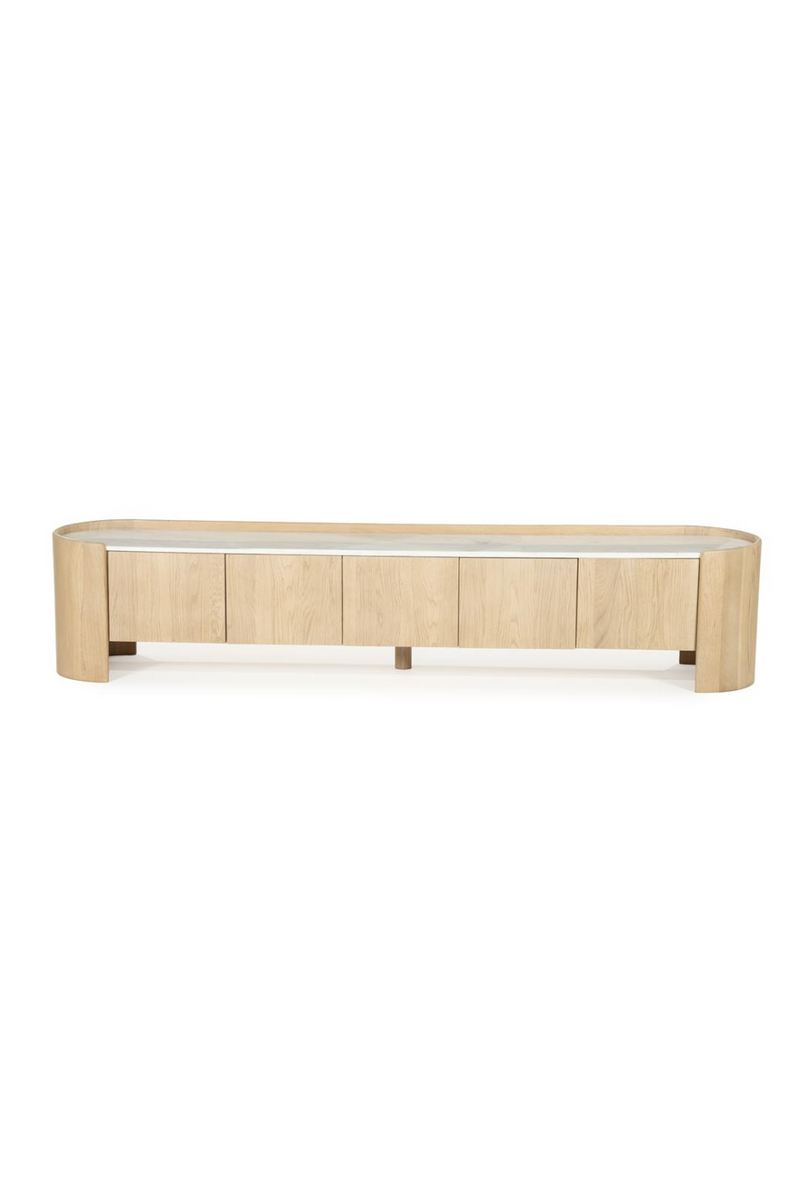 Marble Top Oak TV Cabinet | Eleonora Don