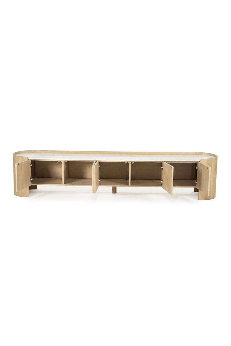 Marble Top Oak TV Cabinet | Eleonora Don