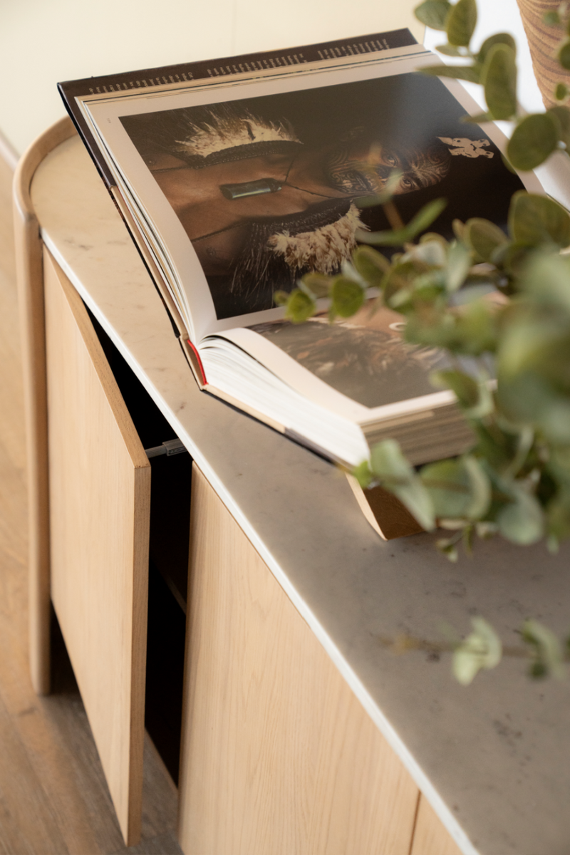 Oak Wood 3-Door Sideboard | Eleonora Don | Oroatrade.com