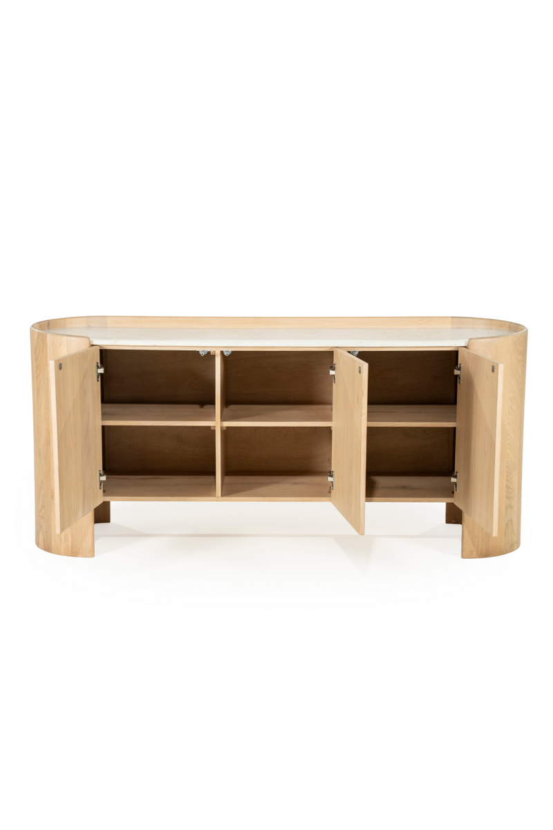 Oak Wood 3-Door Sideboard | Eleonora Don | Oroatrade.com